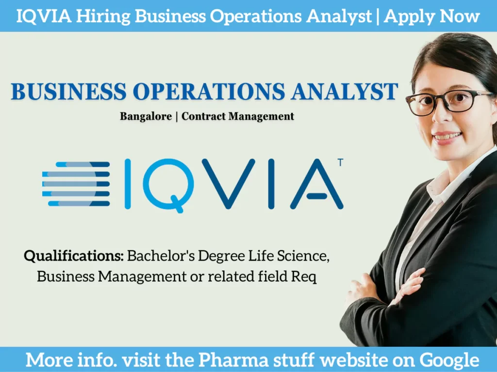 IQVIA Business Operations Analyst Job Application Form.