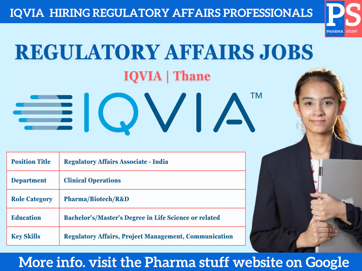 iqvia job openings Regulatory affairs professionals