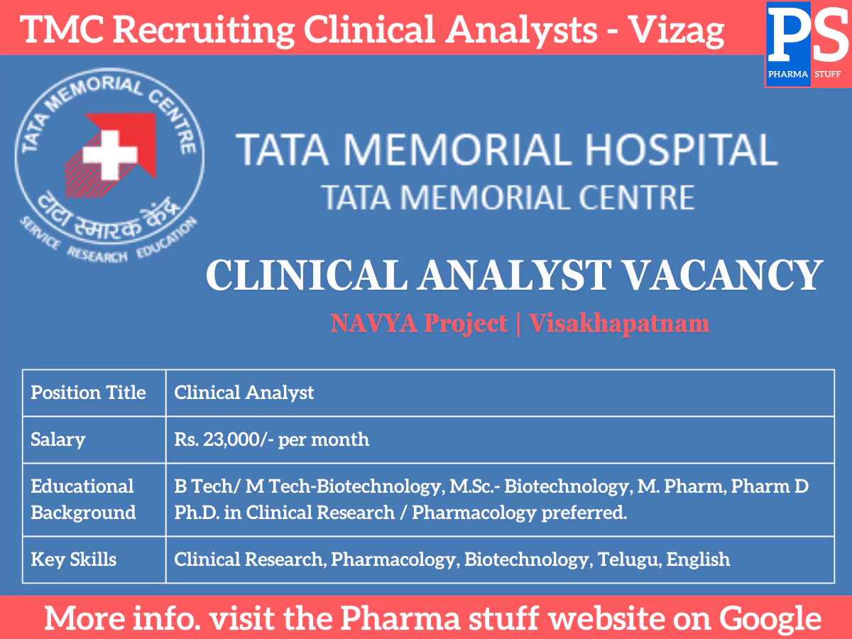 TMC Recruiting Clinical Analysts for NAVYA Project
