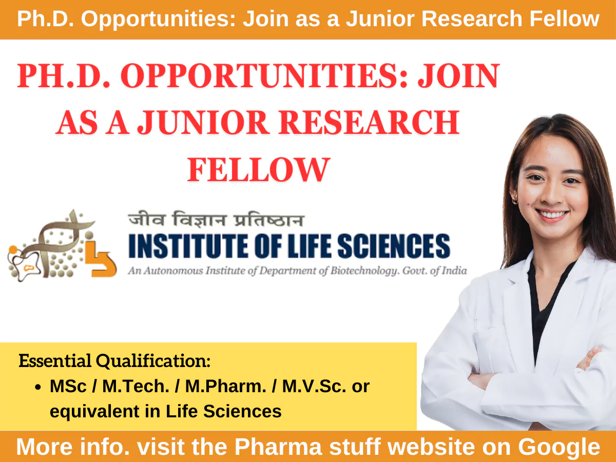 Ph.D. Opportunities Join ILS Bhubaneswar as a Junior Research Fellow