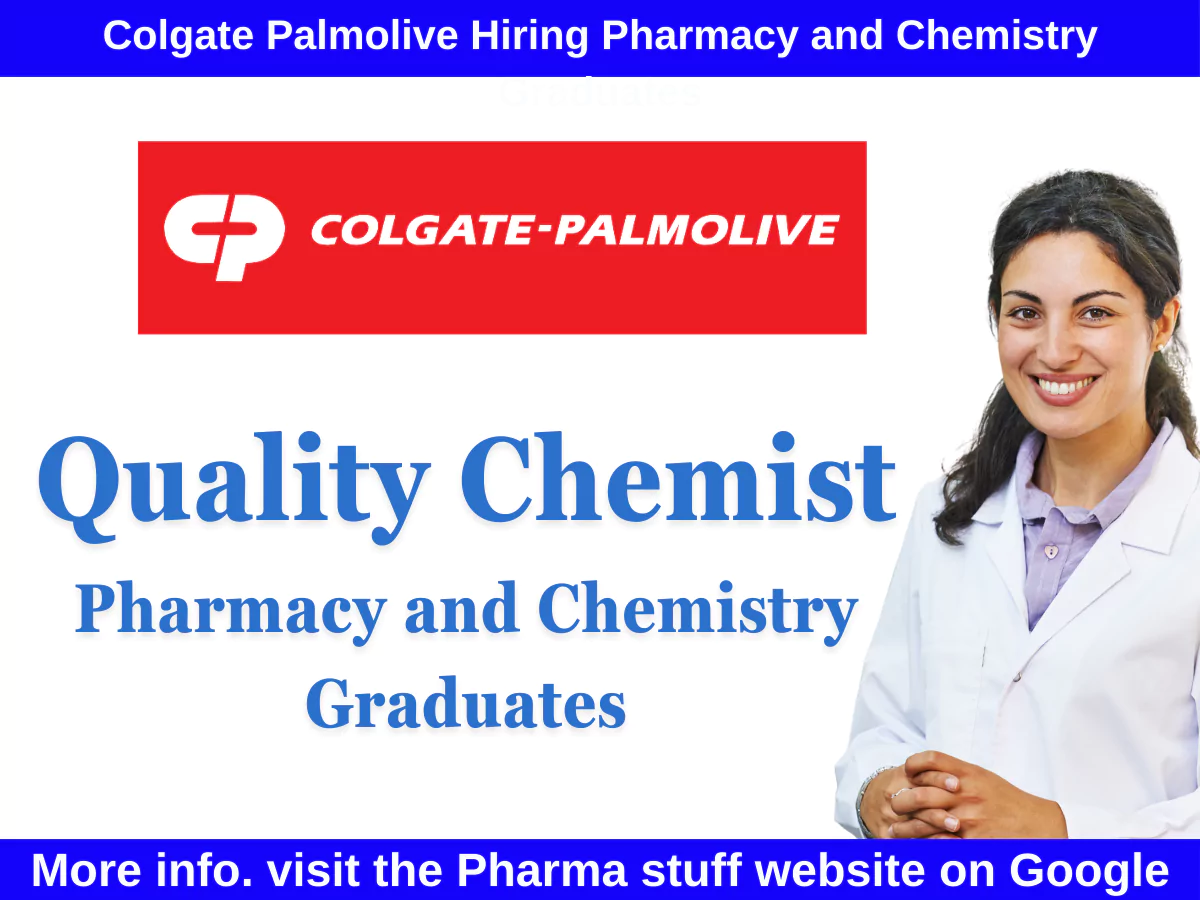 Colgate Palmolive Goa: Quality Chemist Positions Open for Pharmacy and Chemistry Graduates