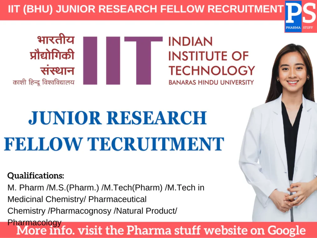 IIT (BHU) Invites Applications for Junior Research Fellow in Pharmaceutical Research