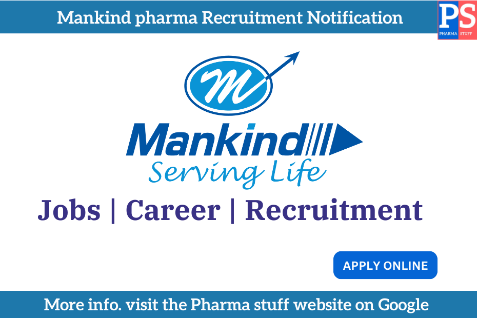 Mankind pharma Recruitment Notification