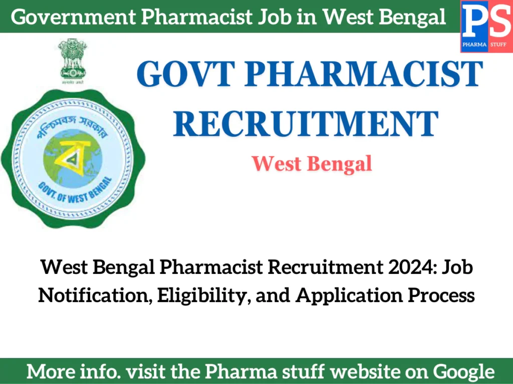 West Bengal Pharmacist Recruitment 2024: Job Notification, Eligibility, and Application Process