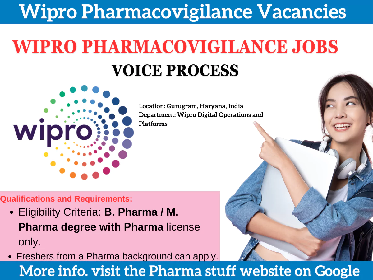Wipro Pharmacovigilance Vacancies: Voice Process
