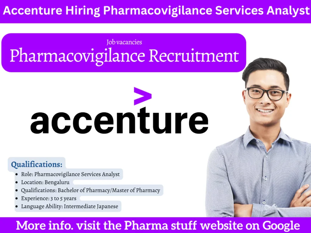 Accenture Hiring Pharmacovigilance Services Analyst