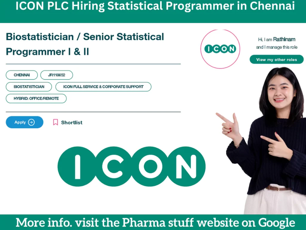 ICON PLC Hiring Statistical Programmer in Chennai
