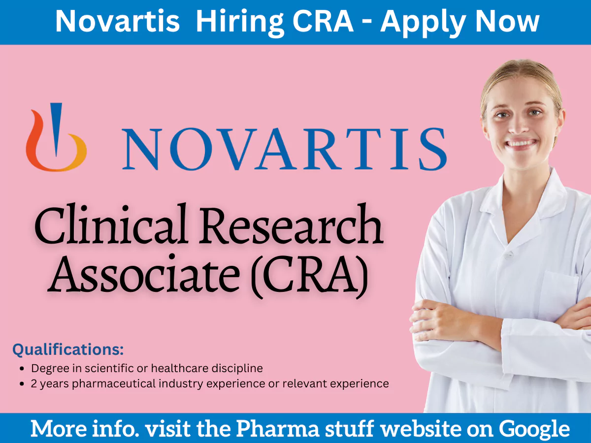 Novartis Mumbai Job Opening: Clinical Research Associate (CRA) - Apply Now
