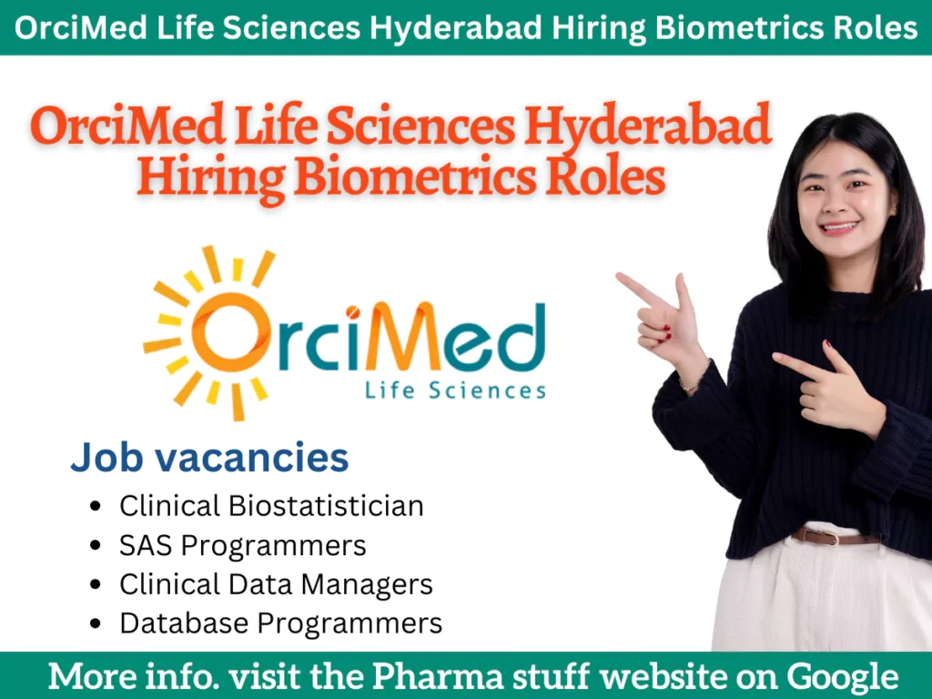 OrciMed Life Sciences Hyderabad Hiring Biometrics Roles