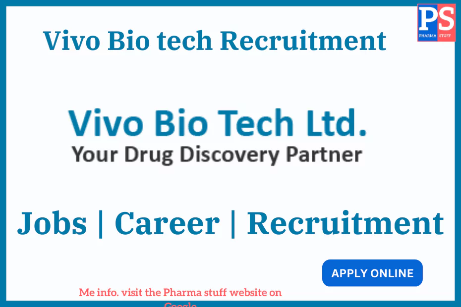 Vivo Bio tech Recruitment - Job vacancies