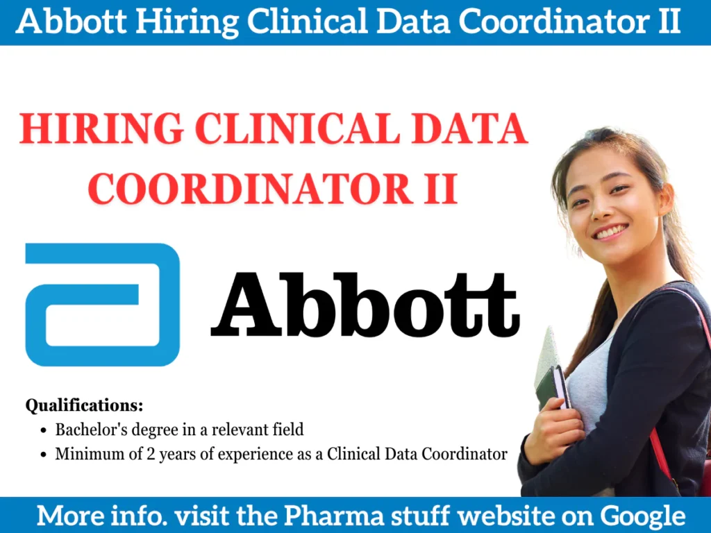 Abbott Hiring Clinical Data Coordinator II in New Delhi, India