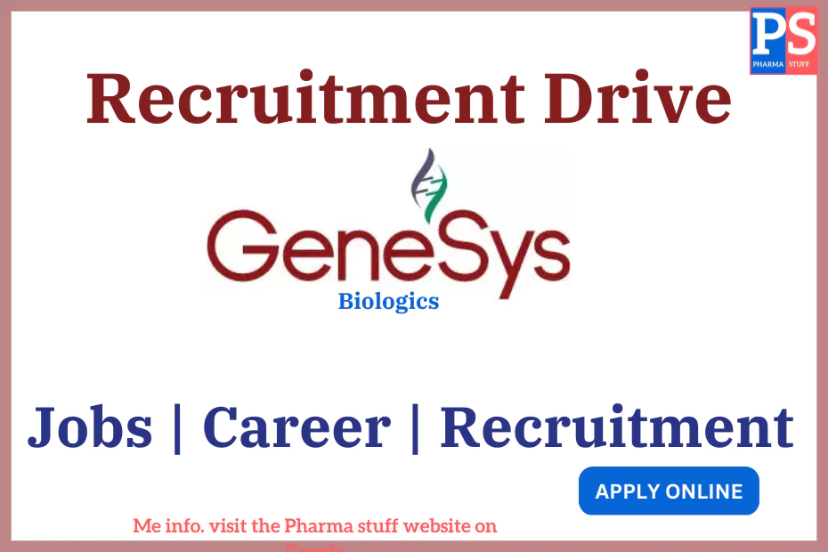 genesys biologics Recruitment - Job vacancies