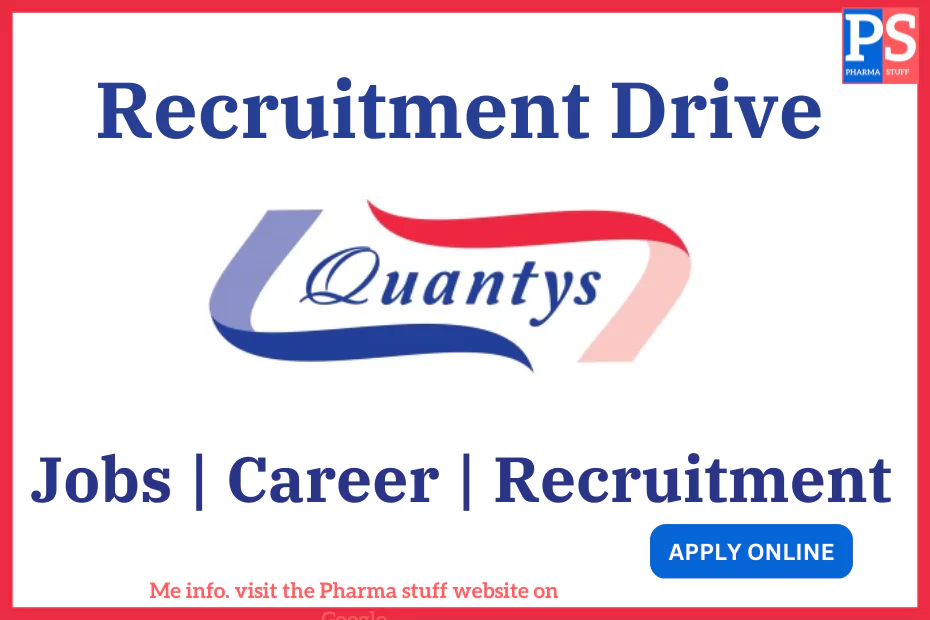 Quantys Clinical Hiring Research Associate (Quality Control Reviewer) – Bioanalytical