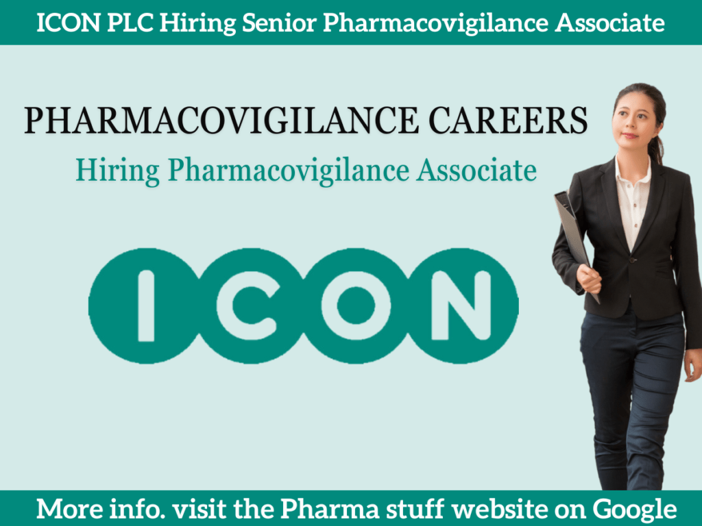 ICON PLC Hiring Pharmacovigilance Associate