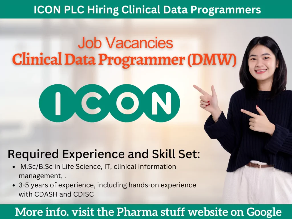 Icon Plc Hiring Clinical Data Programmer (DMW) in Bangalore