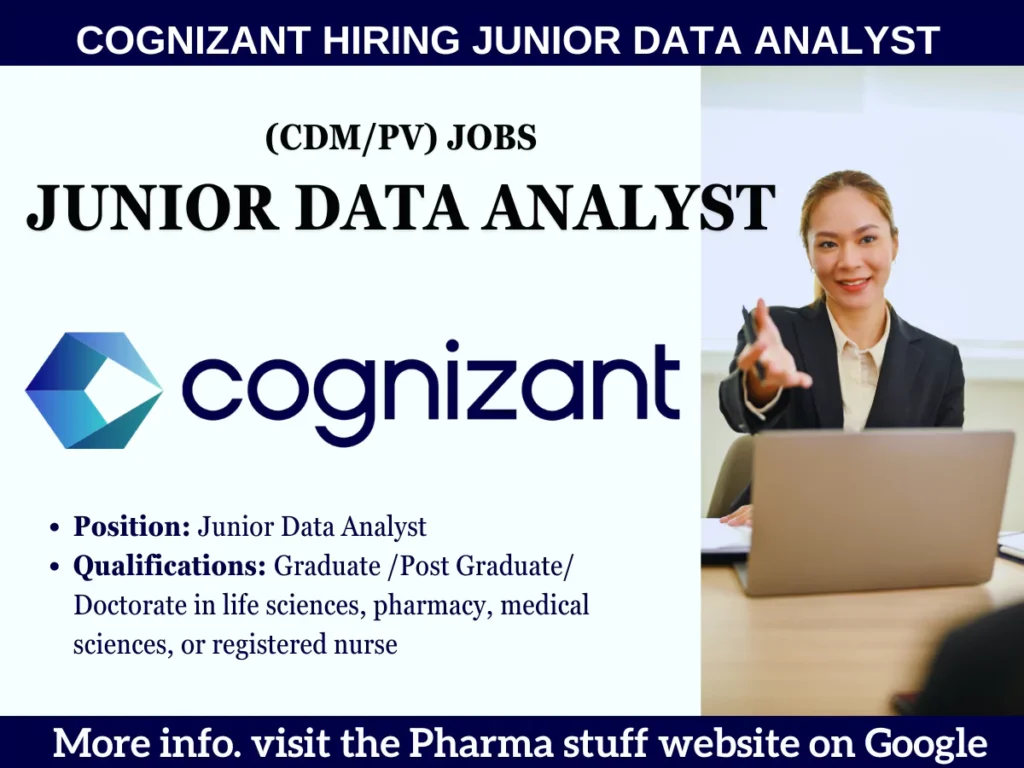 Cognizant Hiring Junior Data Analyst (CDM/PV)