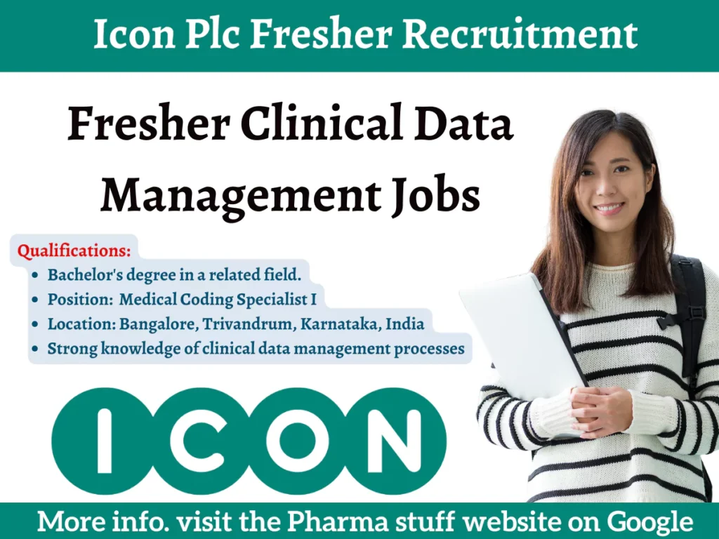 Icon Plc Fresher Recruitment: Join as a Clinical Data Management Specialist