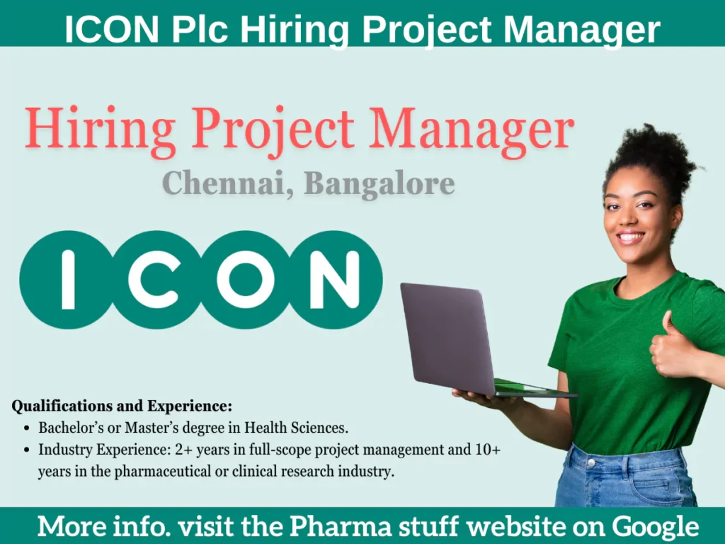 ICON Plc Hiring Project Manager - Join Clinical Research Team