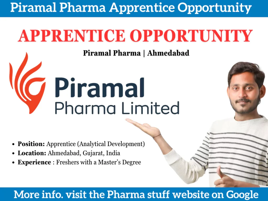 Piramal Pharma Apprentice Opportunity for Masters Students