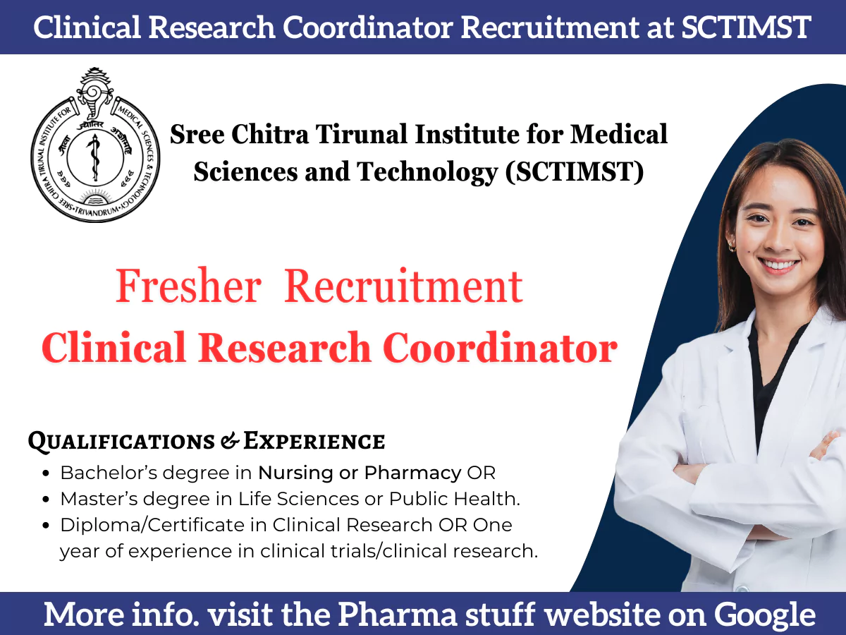Clinical Research Coordinator Vacancies at SCTIMST