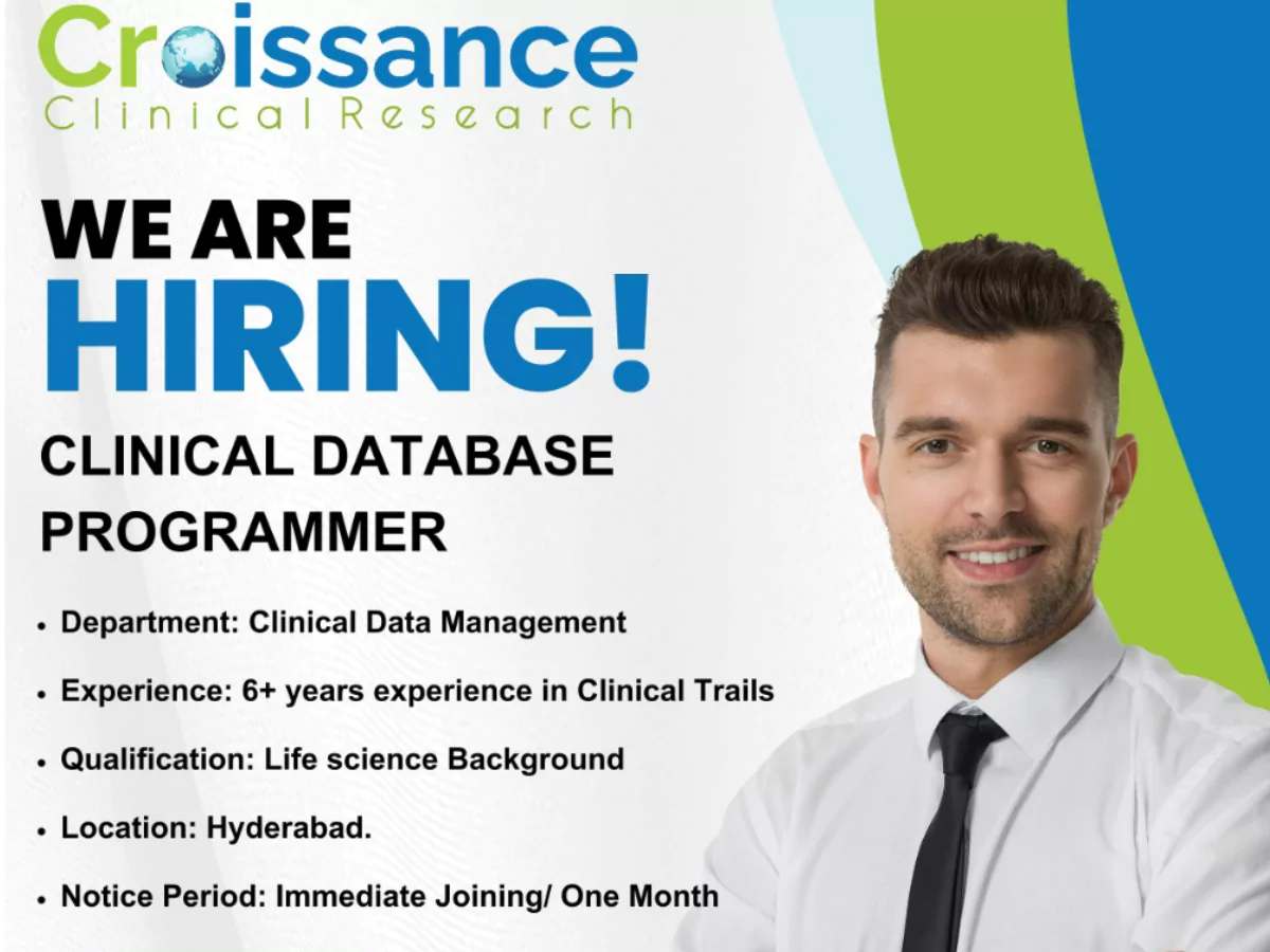 Croissance Clinical Research Hiring Clinical Database Programmer in Hyderabad