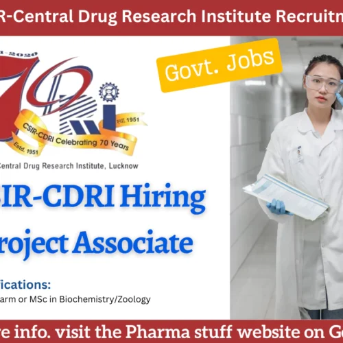 CSIR-Central Drug Research Institute Hiring Project Associate