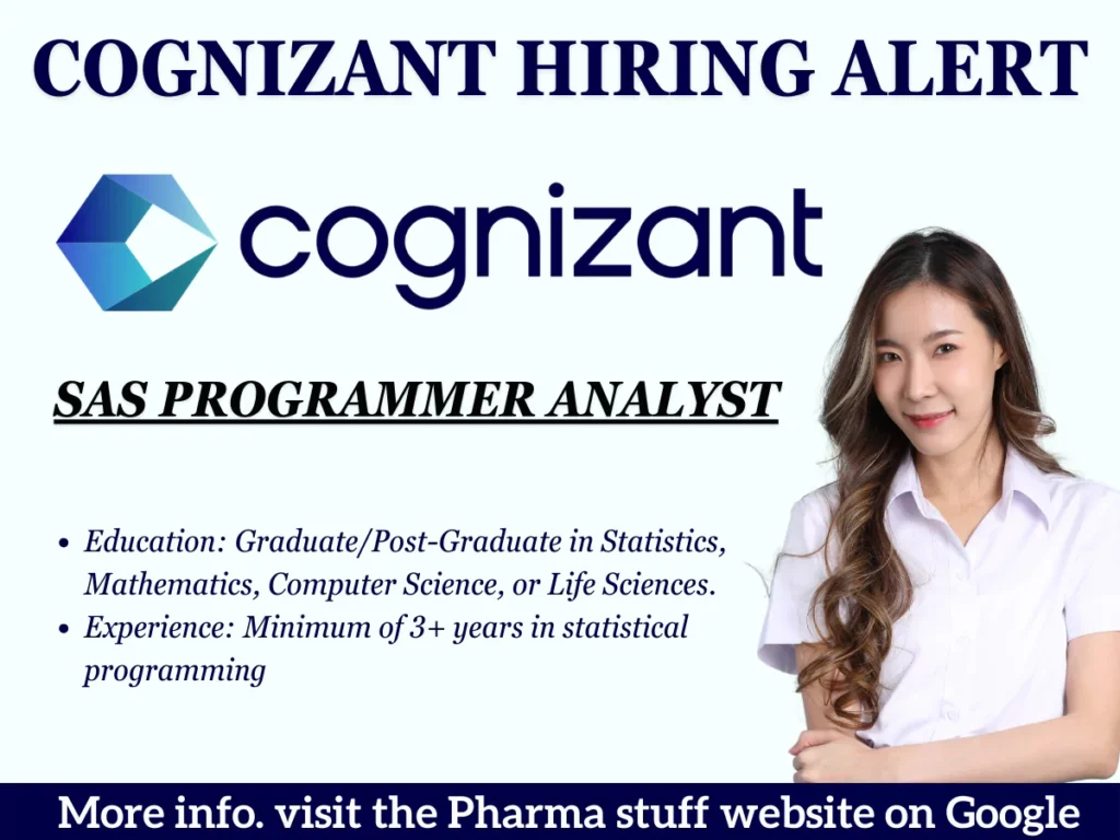 Cognizant Hiring for SAS Programmer Analyst | Apply Now