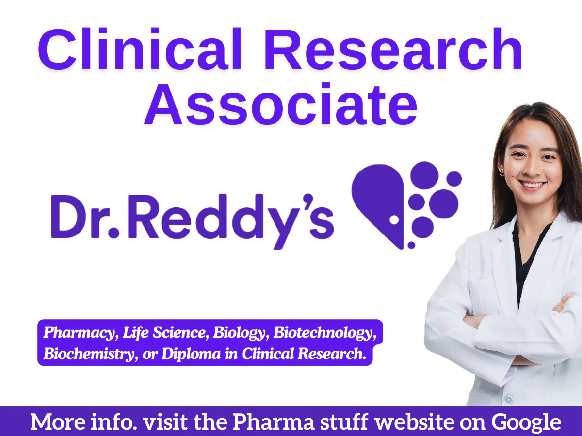 Dr. Reddy's Laboratories Hiring Clinical Research Associate Hyderabad ...