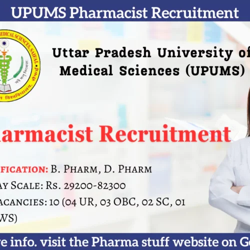 UPUMS Pharmacist Recruitment