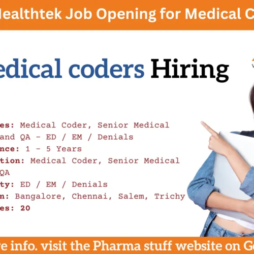 Vee Healthtek job openings for Medical Coders and QA in Bangalore, Chennai, Salem, and Trichy.