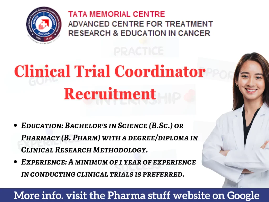 Clinical Trail Coordinator Recruitment Homi Bhabha Cancer Hospital and Research Centre