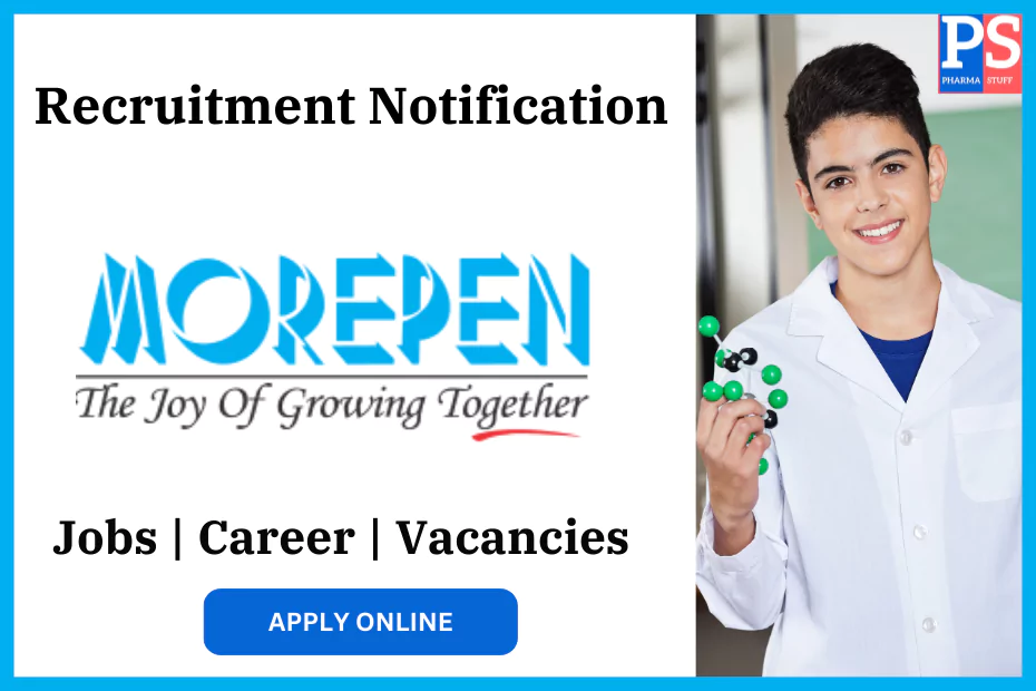 MOREPEN Walk-in Interview at Baddi for Multiple Roles in IPR, Production, QA, QC, and R&D and More