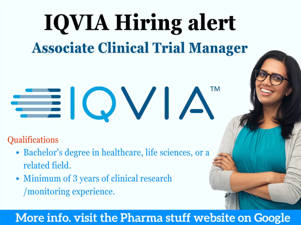 IQVIA Hiring Associate Clinical Trial Manager