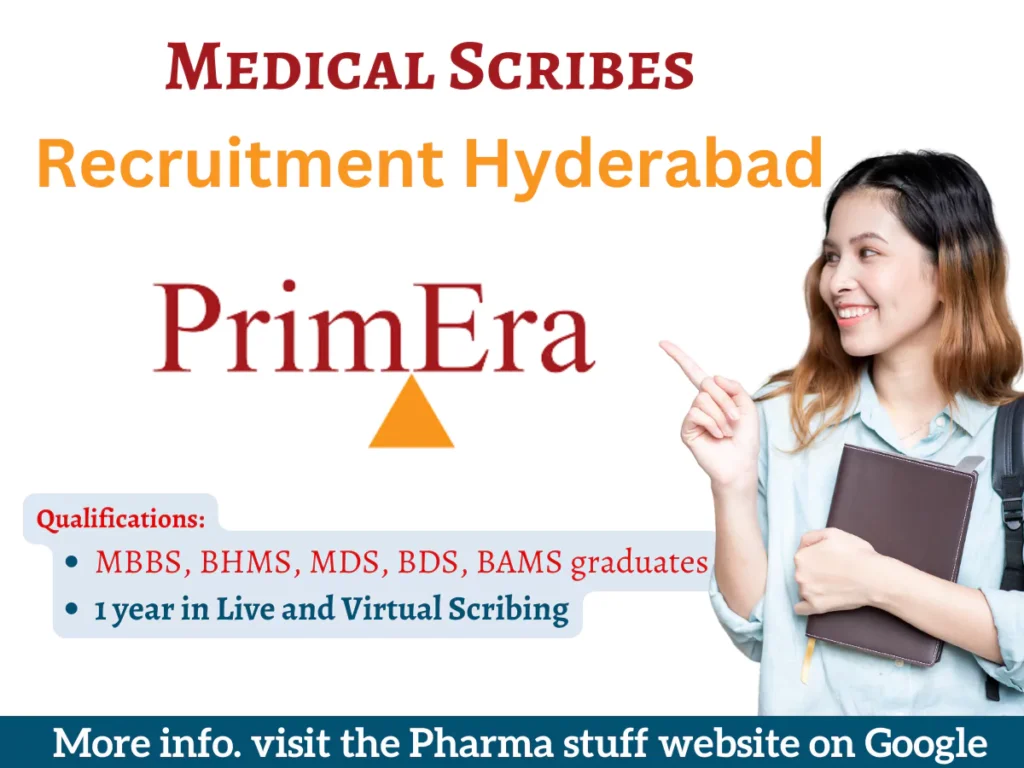 Medical Scribes Recruitment Hyderabad - PrimEra Medical Technologies