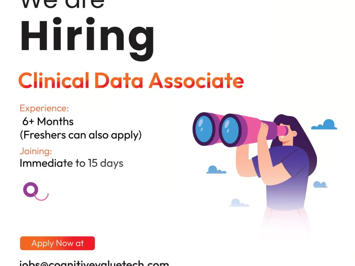 Fresher Clinical Data Management Hiring Cognitive Chennai