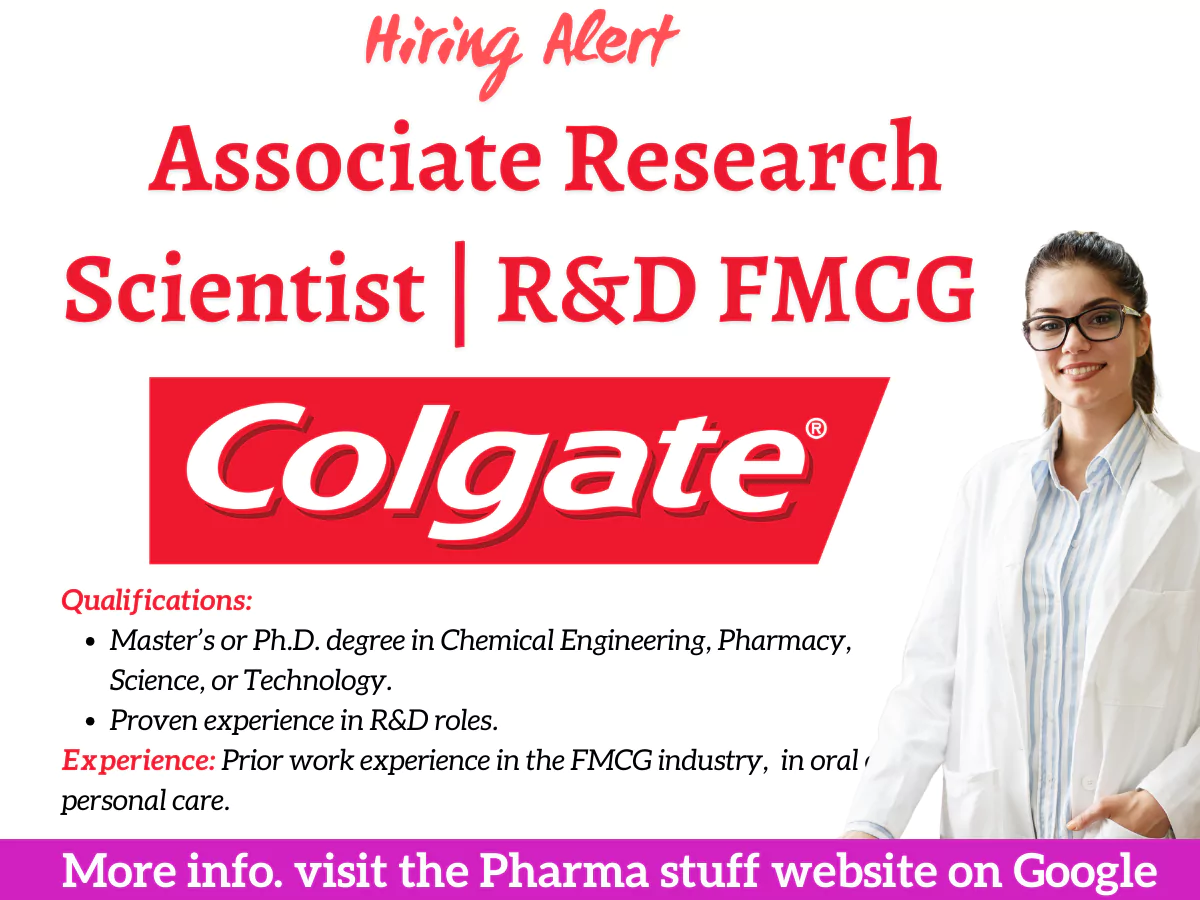 Associate Research Scientist | R&D FMCG | Chemical Engineer, Pharmacy, Science, Technology