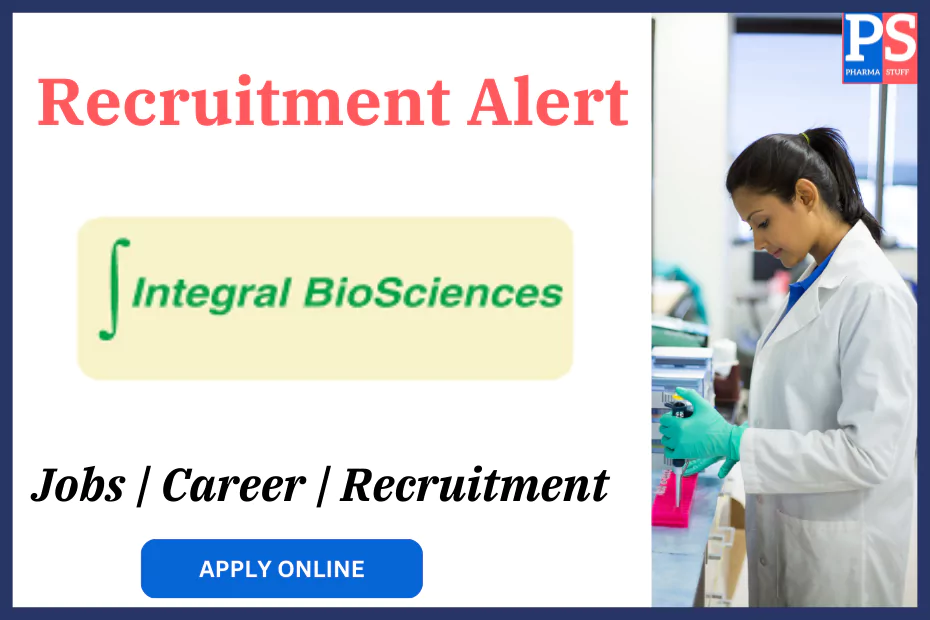 Integral Biosciences Hiring for Synthesis R&D – Research Associate / Senior Research Associate Roles