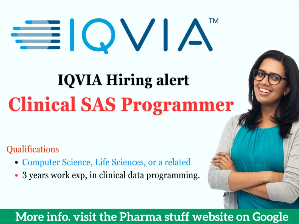 Iqvia Clinical SAS Programmer Recruitment