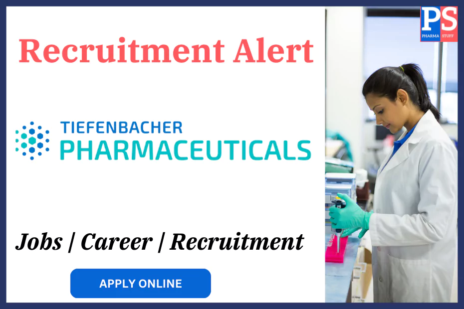 Tiefenbacher Laboratories Hiring for Regulatory Affairs – (Formulation)