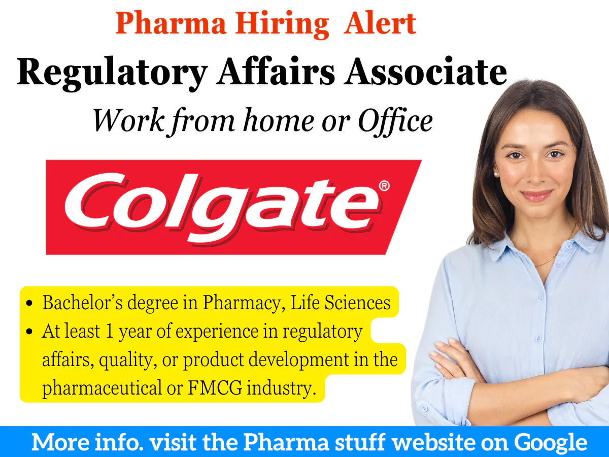 Colgate Palmolive Hiring Regulatory Affairs Associate