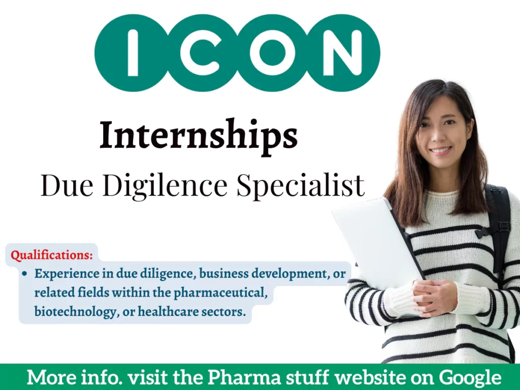 Icon Plc Hiring For Internships (Due Digilence Specialist