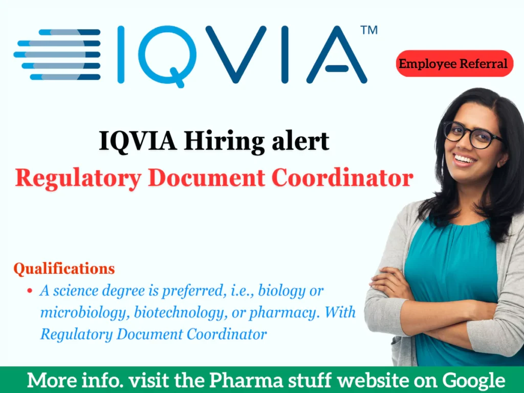 IQVIA Hiring Senior Regulatory Document Coordinator in Thane | Apply Now!