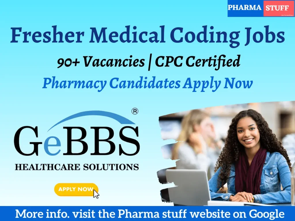 90+ Fresher CPC Medical Coder at GeBBS Healthcare