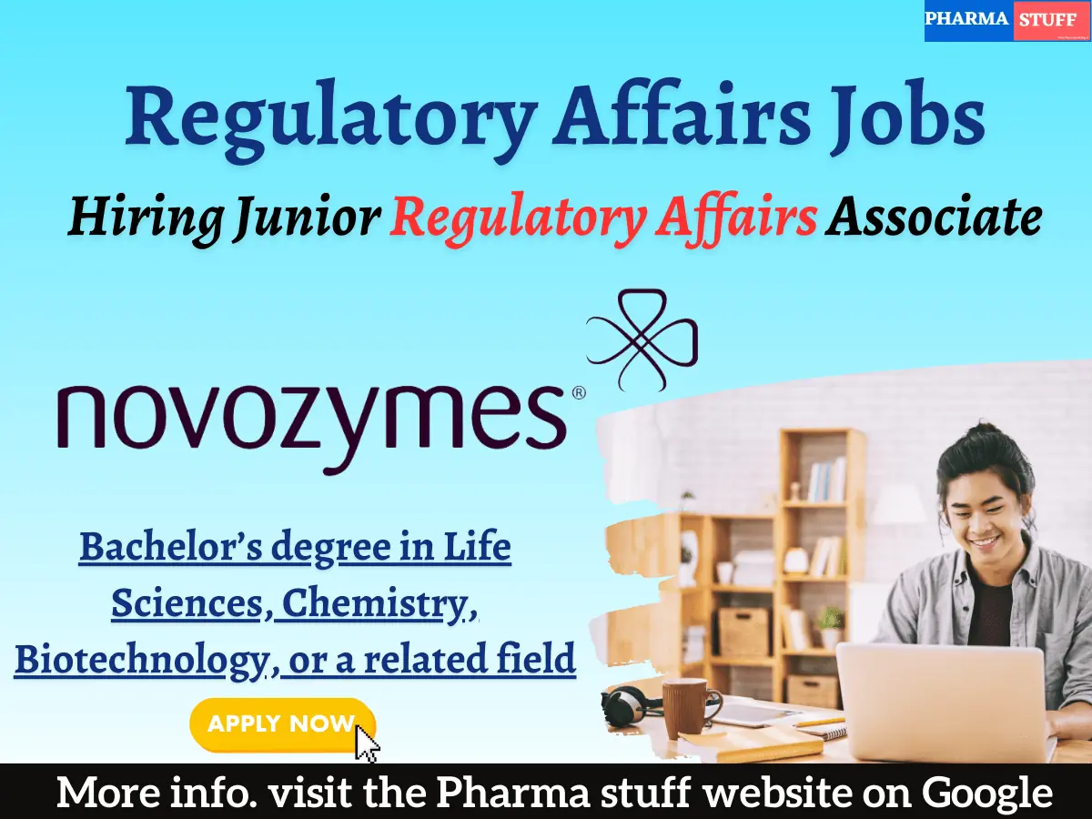 Novozymes Hiring Junior Regulatory Affairs Associate