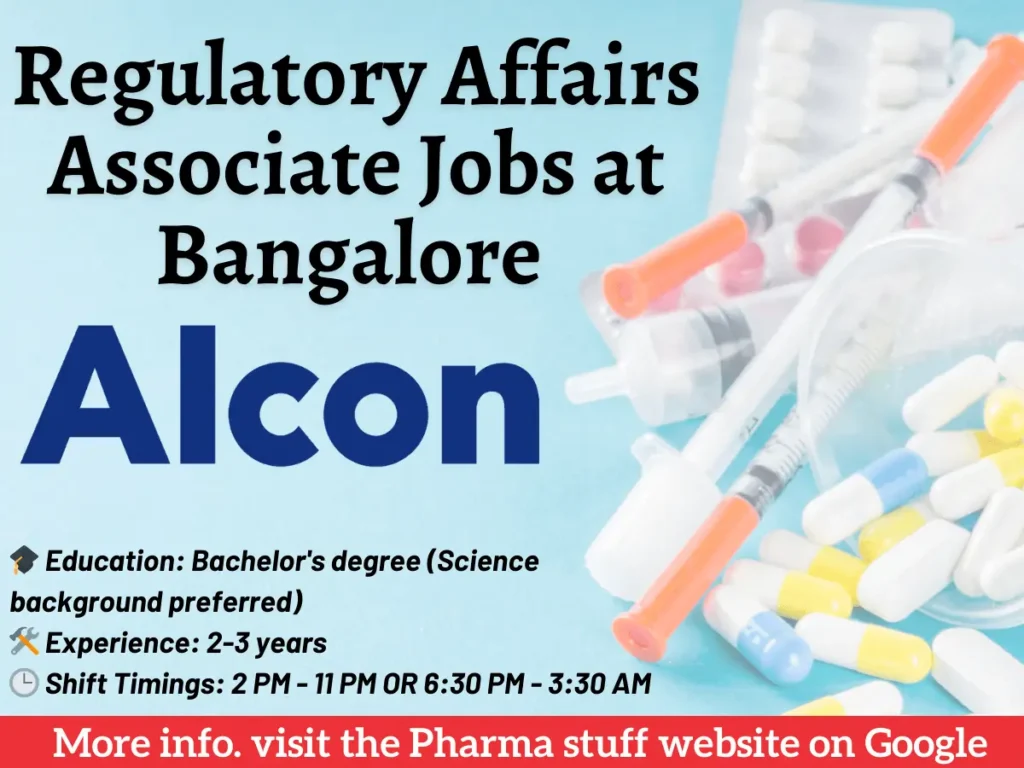 Alcon Hiring | Regulatory Affairs Jobs in Bangalore – Apply Now!