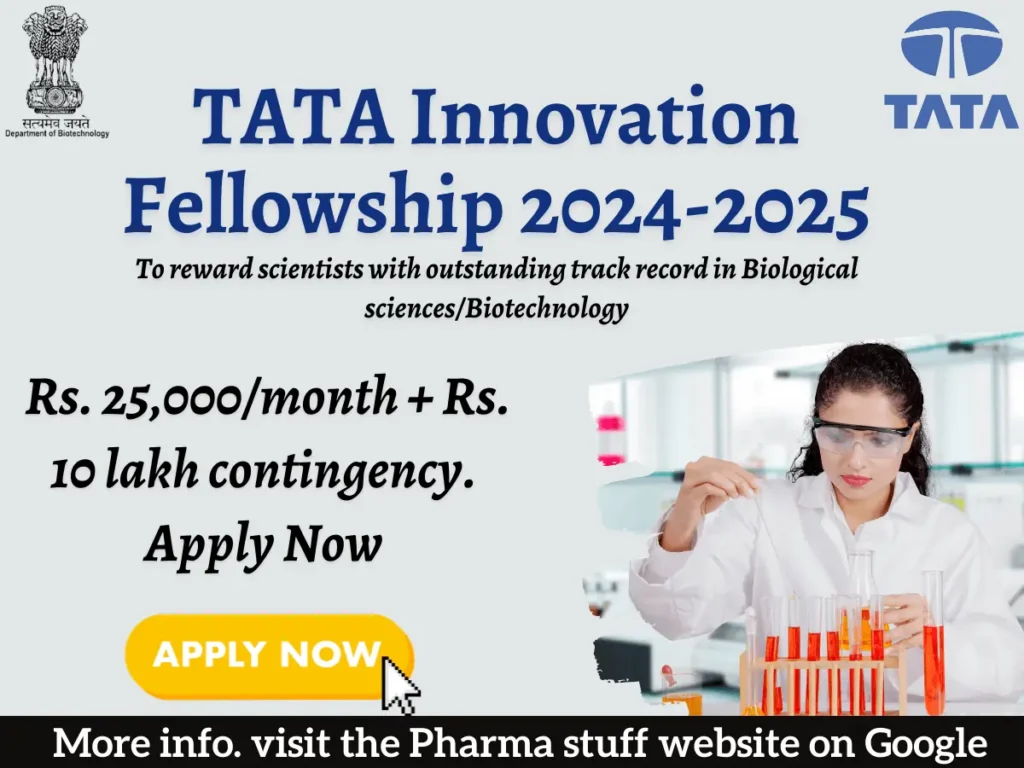 Tata Innovation Fellowship 2024-2025: Eligibility, Registration & Results