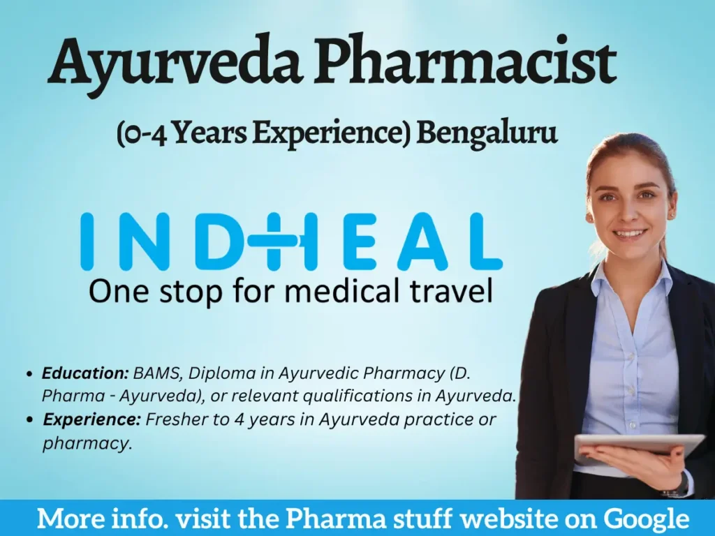 Ayurveda Pharmacist Jobs | 0-4 Years Experience | Bengaluru