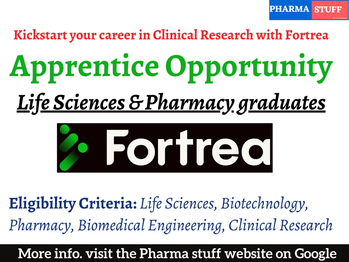 Fortrea Apprentice Proposals Opportunity | Life Sciences, Pharmacy, Clinical Research - Bangalore 3 Fortrea Apprentice Proposals Opportunity | Life Sciences, Pharmacy, Clinical Research - Bangalore