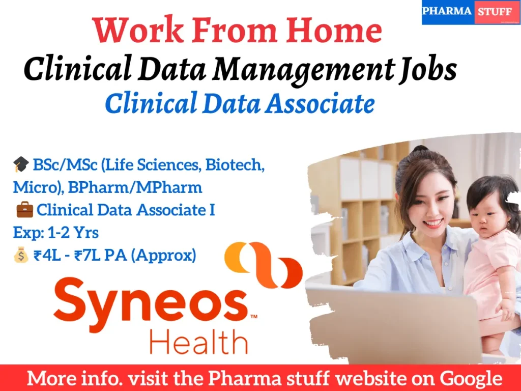 Syneos Health Work from Home Clinical Data Associate I Hiring | Apply Now!