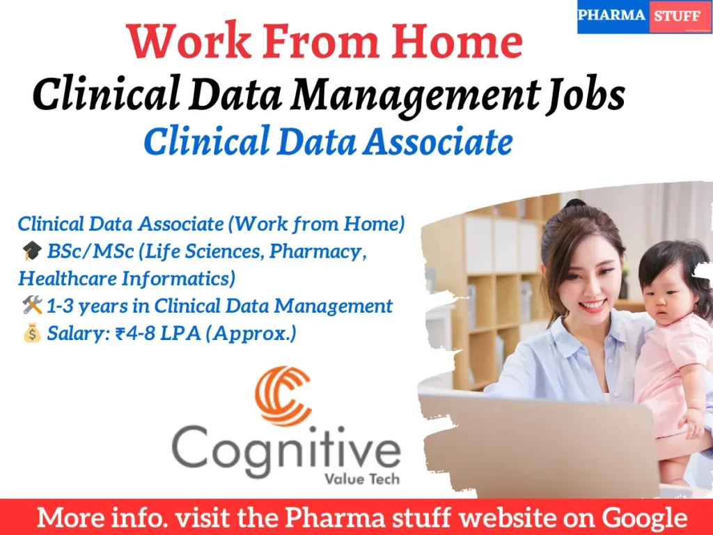 Work from Home Clinical Data Associate Hiring at Cognitive Value Tech